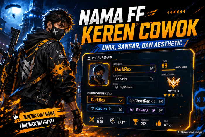 Nama Ff Keren Cowok